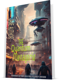 Pre-made cover design for the Science Fiction genre which we have cheekily called