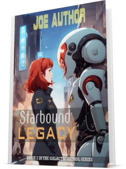 Pre-made cover design for the Science Fiction genre which we have cheekily called